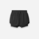 Black shorts on a light gray background